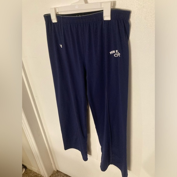 Under Armour athletic pants with Penn State logo on pant leg in blue size Med - Picture 1 of 4